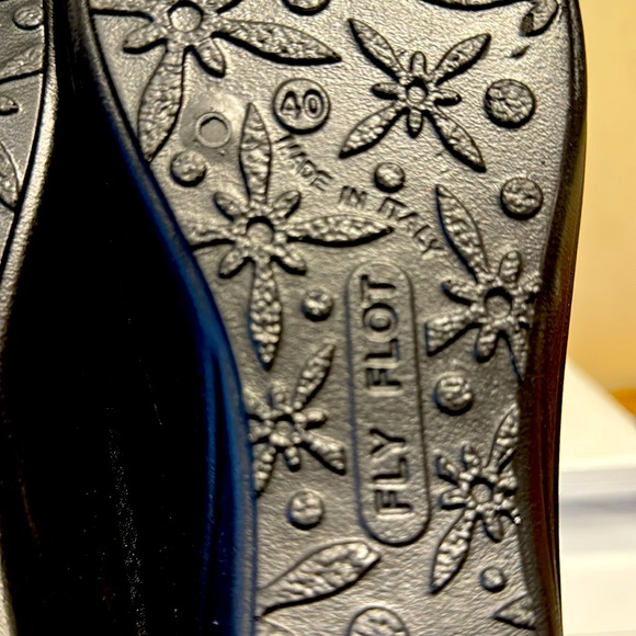 Black Fly Flot Clogs US: 9 / EU: 40 Anti Shock Genuine Leather Made in Italy - Picture 11 of 11